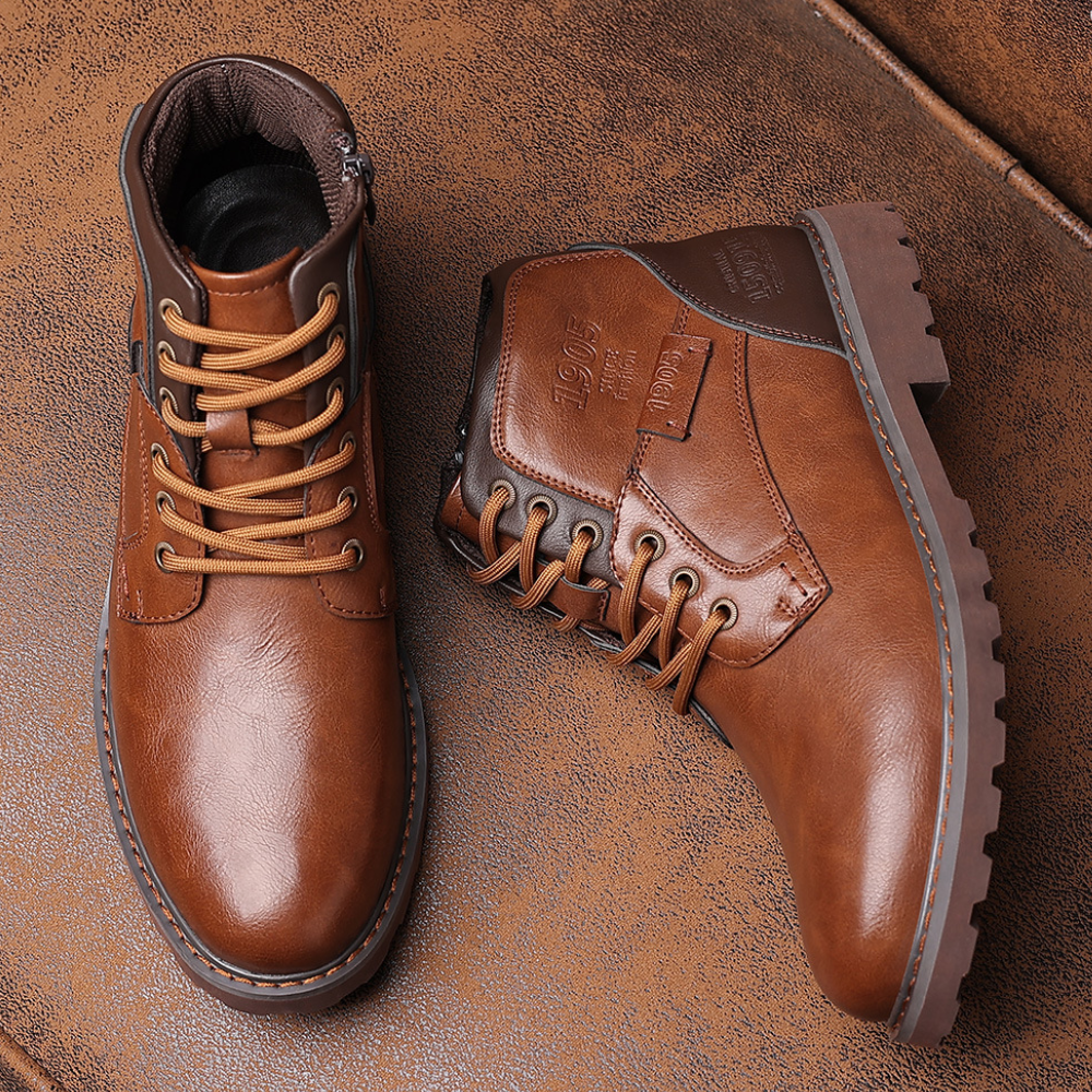 Bottes pour hommes - Qualité premium - Système de lacets robuste