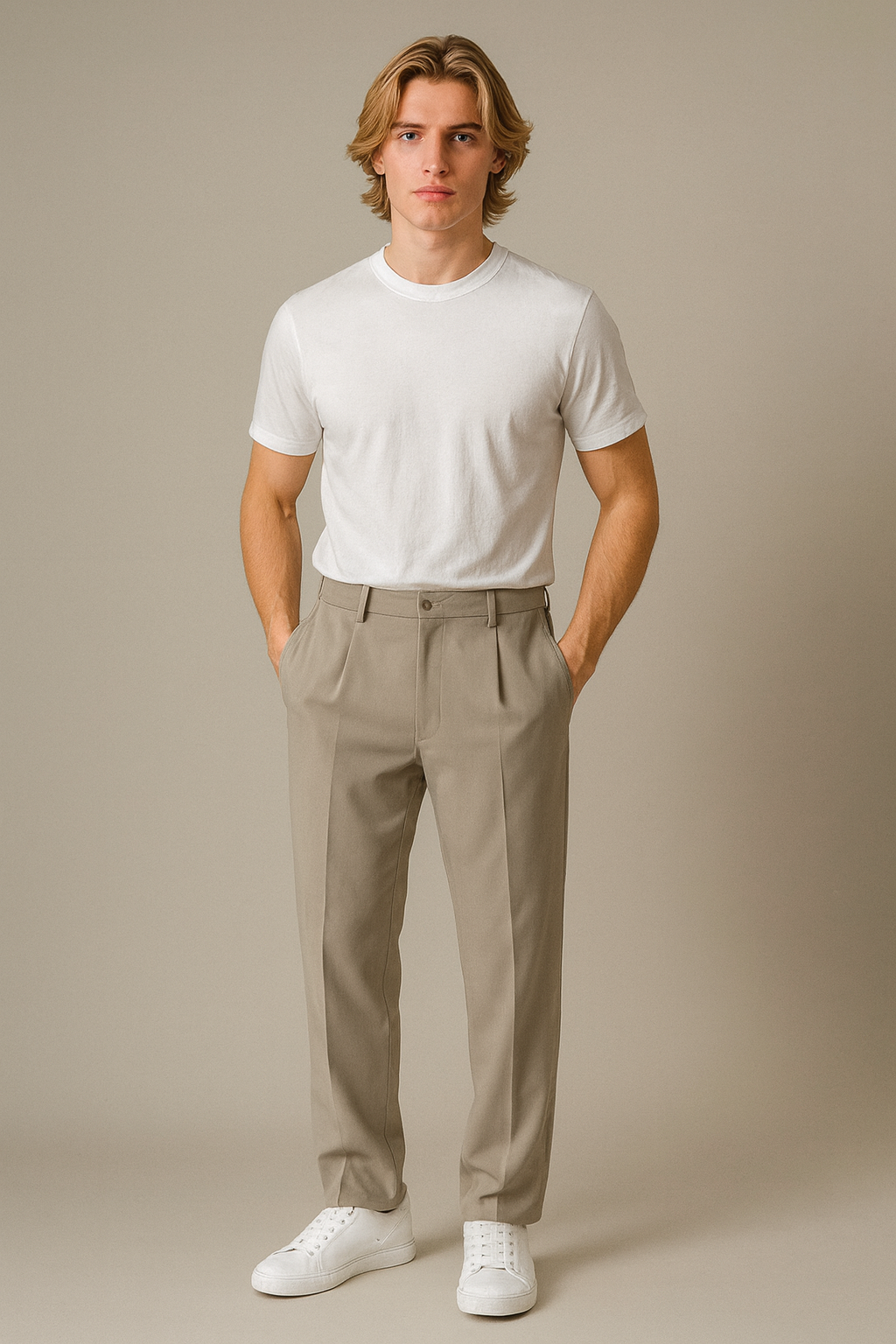 Pantalon drapé Ben pour homme | Coupe décontractée et élégance sophistiquée
