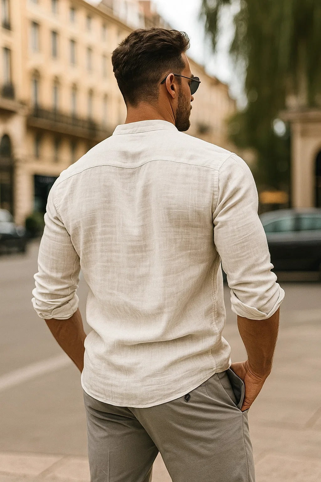 Amédée | Chemise Manches 3/4 pour hommes | Détendu