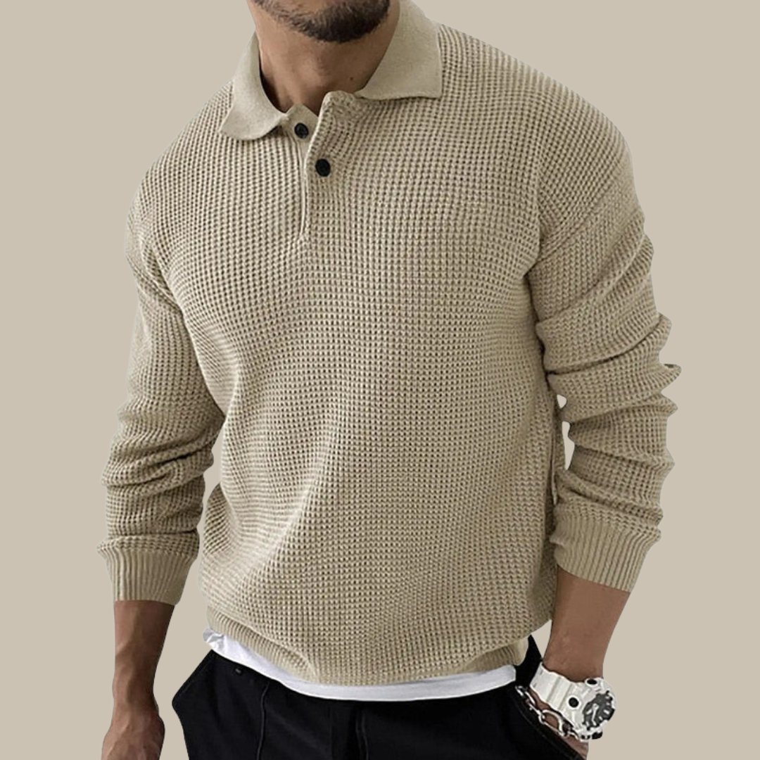 Julien | Polo 3/4 manche pour hommes | Elegante