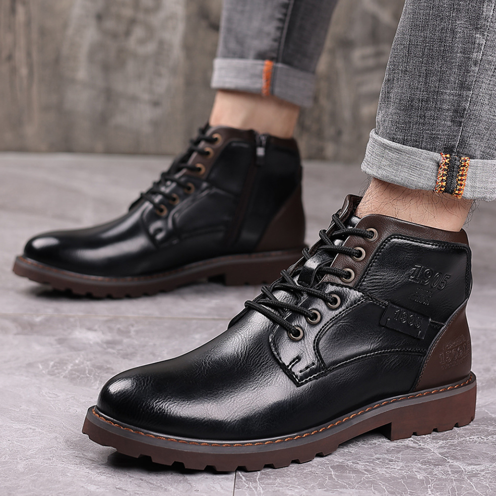 Bottes pour hommes - Qualité premium - Système de lacets robuste