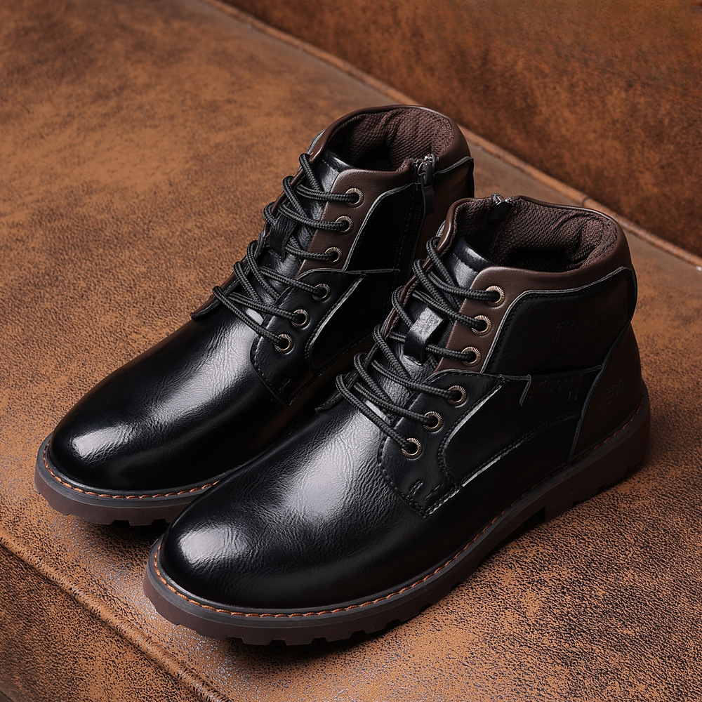 Bottes pour hommes - Qualité premium - Système de lacets robuste