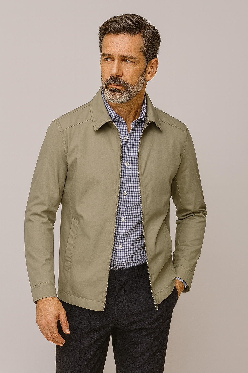 Ryan Manteau Homme – Veste Trench Imperméable Élégante au Style Classique & Intemporel