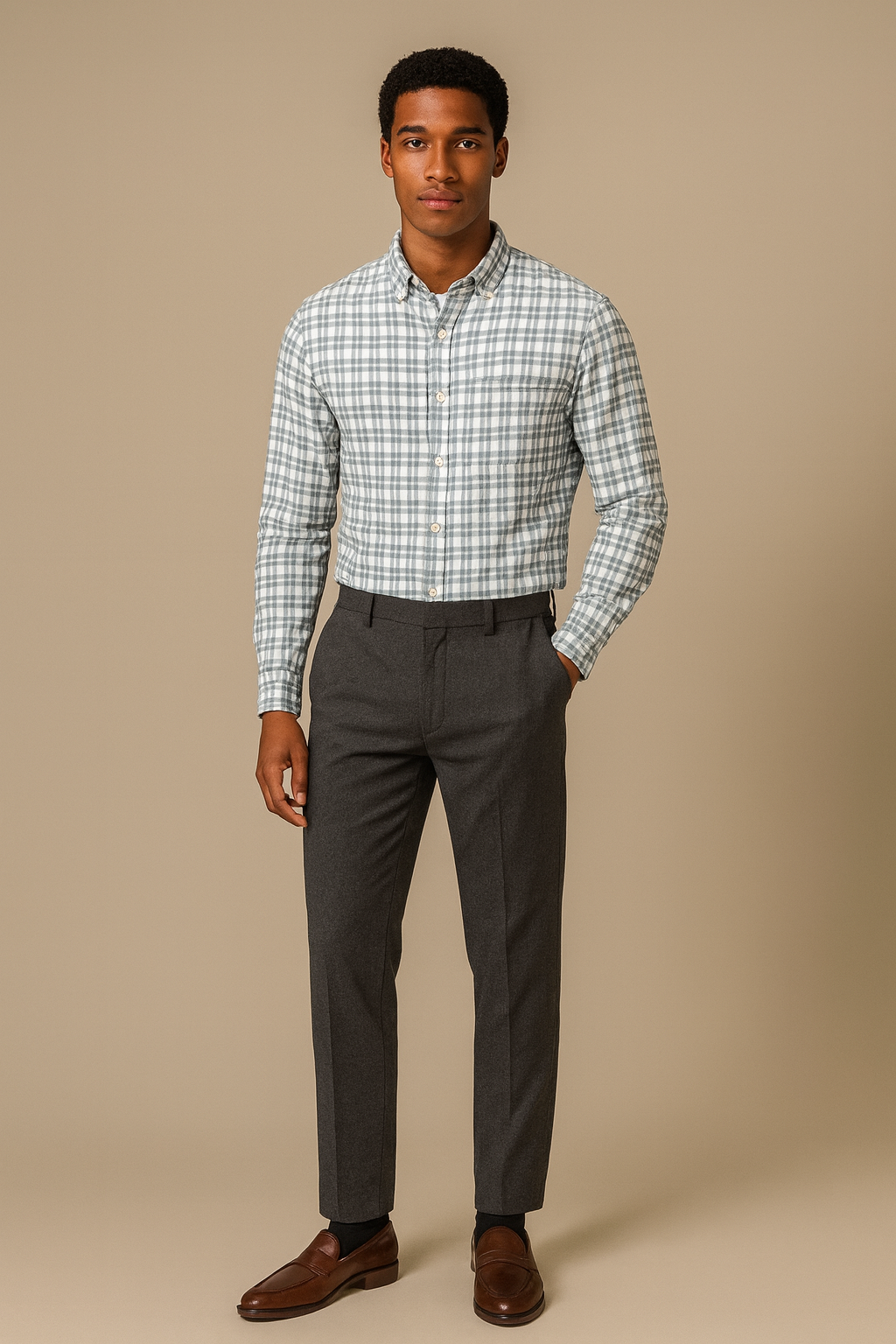 Kelvin - Chemise à carreaux - Décontracté - Hommes